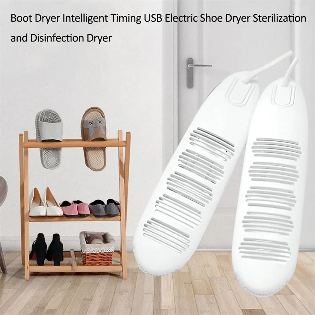 

Portable Usb Shoe Dryer Intelligent Timing Electric Boot Dryer Sterilization Disinfection Foot Protector Device Shoes Heater