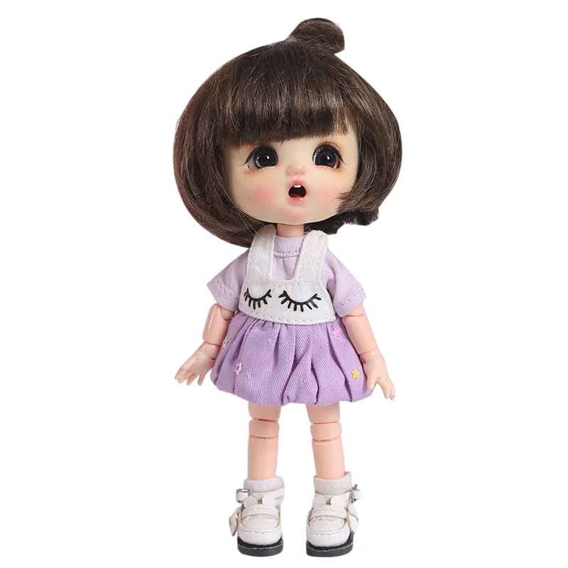 M004 детские игрушки ручной работы 1/12 ob11 куклы Suge BJD/Аксессуары для кукол SD GSC красочные ресницы пачка платье 1