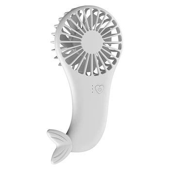 

New Pattern Pocket Fans USB Charger Mini Mermaid Fans Student Outdoors Bring Portable Small Fan DC Mini Air Cooler