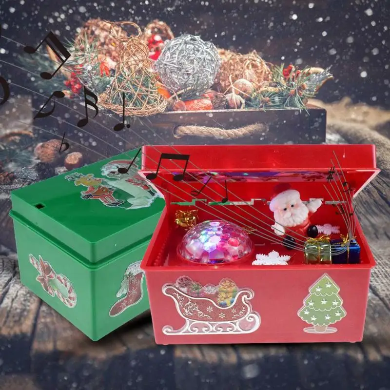

Santa Claus Musical Dancing Box Creative and Unique Personality Ornaments Christmas Decor Electric with Light for Children