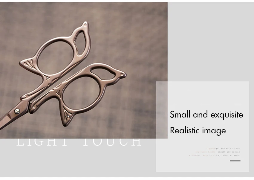 Titanium-plated Vintage Scissors for Sewing, Arts, Crafts, Office, Home Butterfly / plant Type Student Handmade Small Scissors