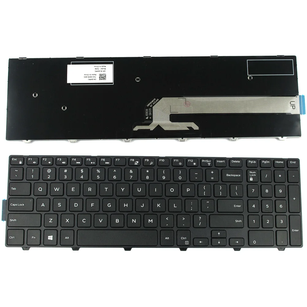 Клавиатура для ноутбука США совместима с Dell Inspiron 15 5000 Series 5552 5557 5558 FKU66|Клавиатуры| |