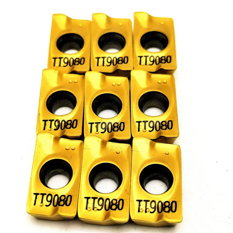 10 шт. APMT1604 PDER TT9080 фрезы твердосплавные вставные резцы для токарного станка фрезерные инструменты с ЧПУ фреза отделка APMT1604PDER