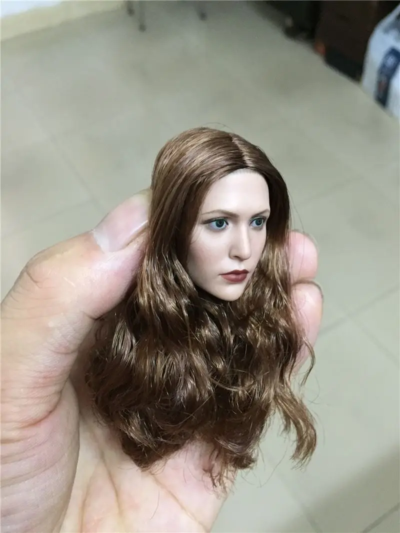 Estartek 1/6 Алая ведьма 3,0 Белая Кожа Голова лепить для 12 дюймов Фигурка DIY