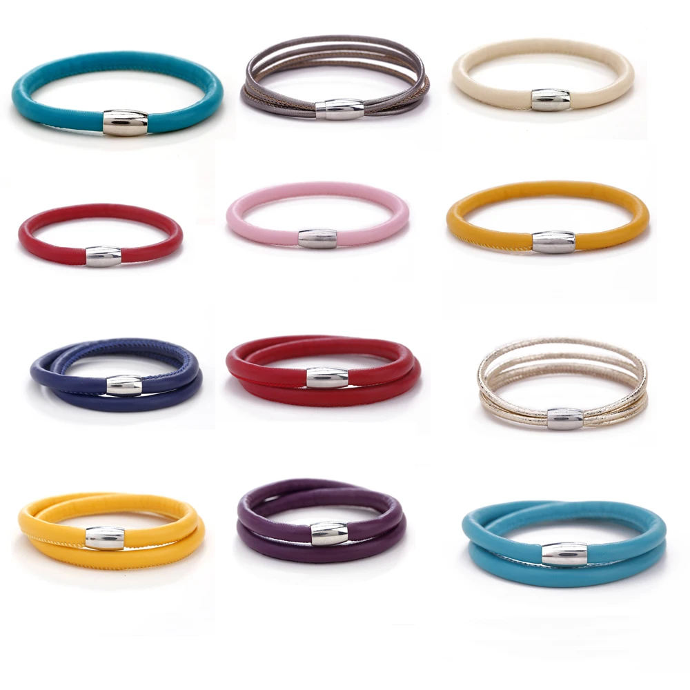 ZMZY Random 1/2/3 Layer Color 5pcs/lots Mixed Endless Story Leather Bracelet European Bracelets for Women Gift Jewelry DIY | Украшения и
