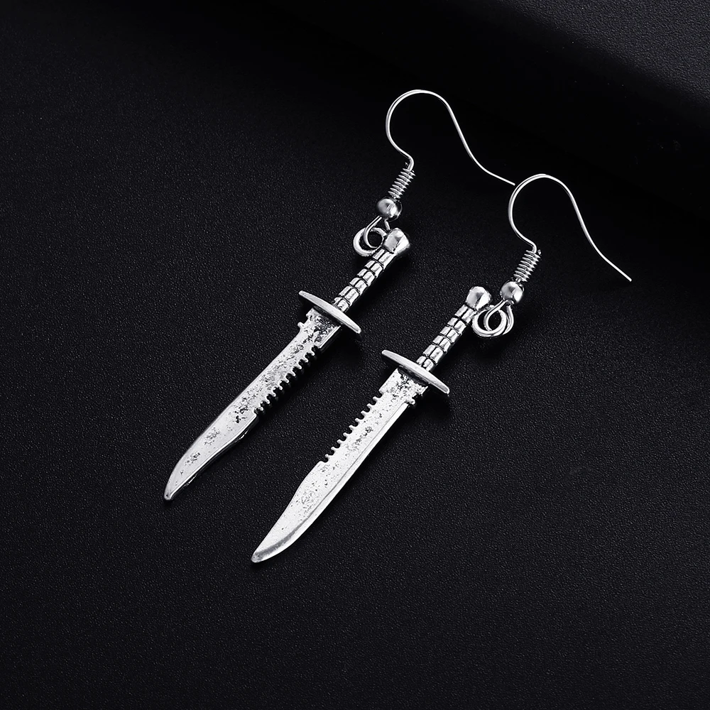 Boucles Oreilles Pendantes Streetwear Boucles D'oreilles Pendantes étoiles - Style Streetwear Unisexe, Argenté, Parfait Hip Hop Tele Star