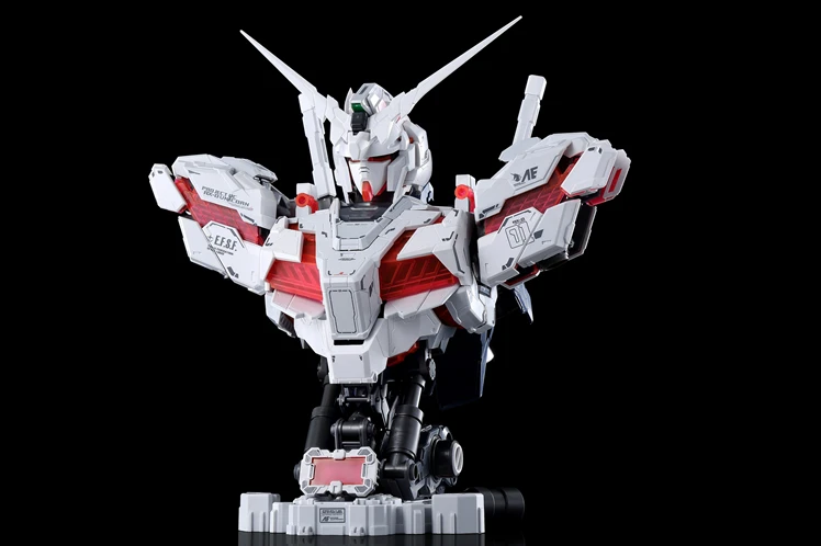 Новинка 1/35 масштаб Единорог Гандам голова ПВХ Фигурки Детская Коллекция подарков на день рождения Handsel оранжевый Exoskeleton