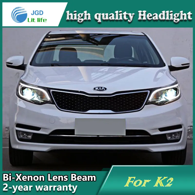 Автомобильный Стайлинг чехол для передней фары Kia Rio K2 2015 2016