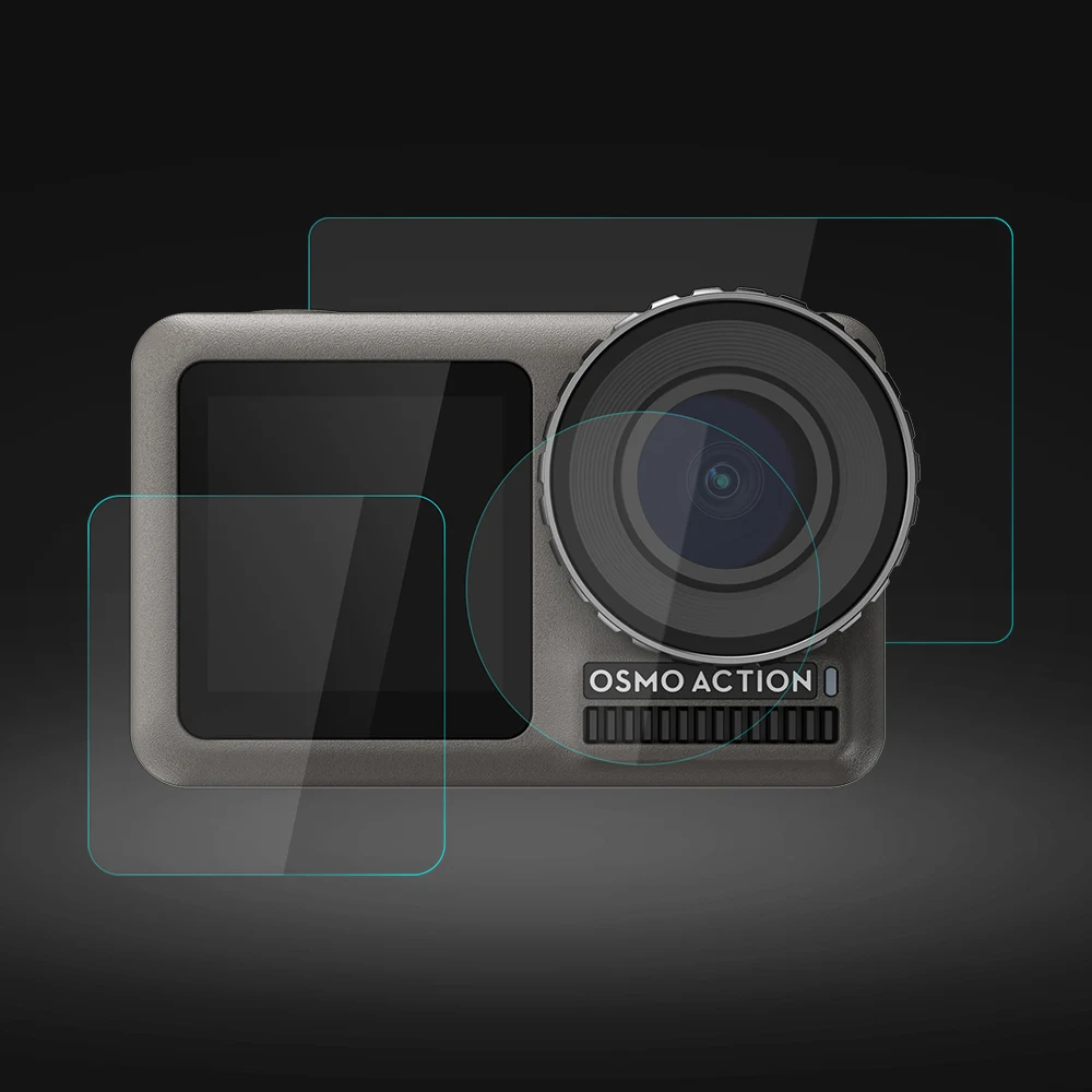 

Tempered Glass Protector Scratch-resistant Protective Film Kit for DJI OSMO Action SP99