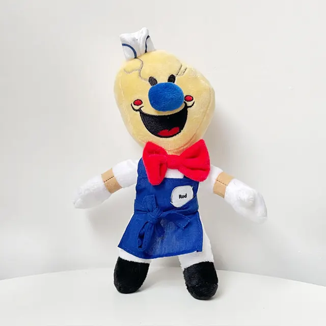 Game Ice Scream 4:Rod's Factory Plush Toy Horror Ice Cream Rod Stuffed Toys For Christmas Birthday Gift Plushie 25CM