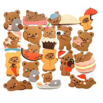 

60pcs/pack Cute Lazy Bear Stickers Scrapbooking Decorative Sticker Korean Diy Diary Album Stick Label Kawaii Stationery