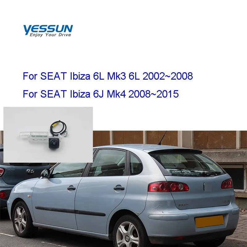 Yessun рыбий глаз камера заднего вида для SEAT Ibiza 6L 6J SC MK3 MK4 MK5 2002 ~ 2017 AHD 720P резервного