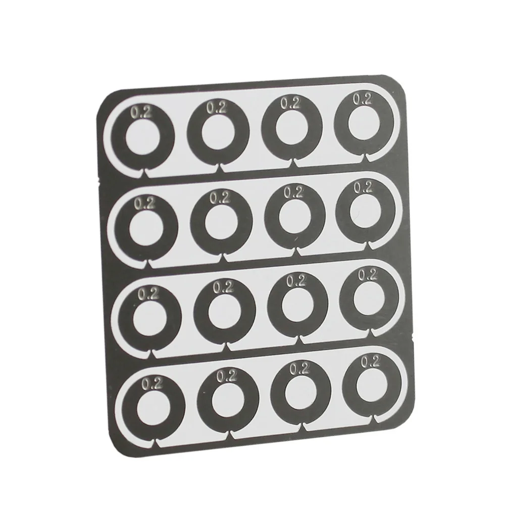 Stainless Steel Super Precision Gear Set Shims (0.1mm, 0.2mm, 0.3mm)