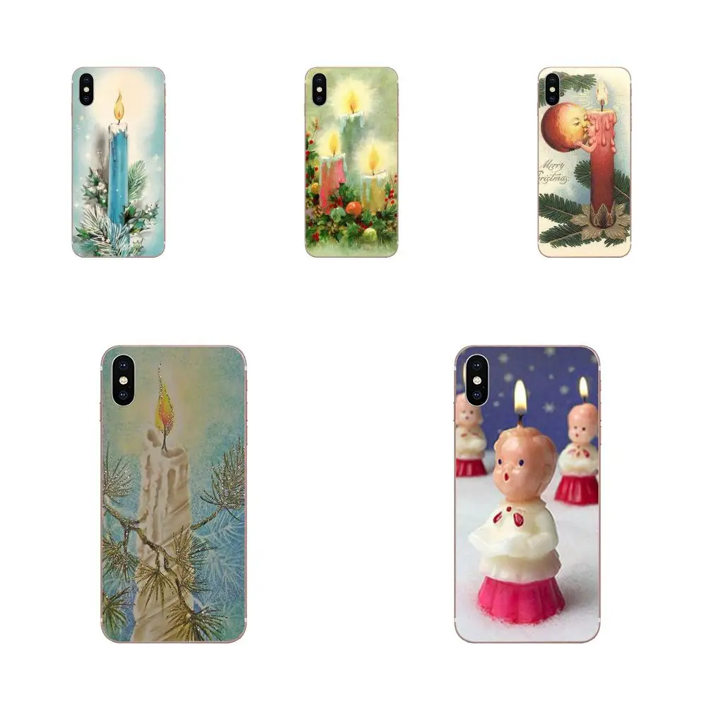 Винтаж Рождественская свеча ТПУ класса люкс для huawei P7 P8 P9 P10 P20 P30 Lite Mini Plus Pro 2017 2018