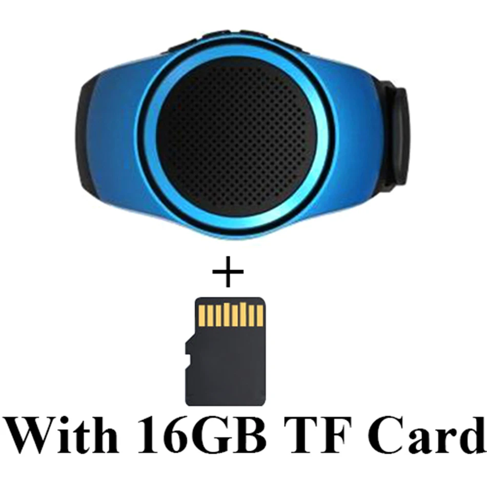 HOMEBARL B20 наручные часы для бега Buetooth, громкий динамик, Спортивная музыка, fm-радио, поддержка 8 ГБ, 16 ГБ, TF карта памяти PK U6 B90 U3 - Цвет: Blue Add 16G TF Card