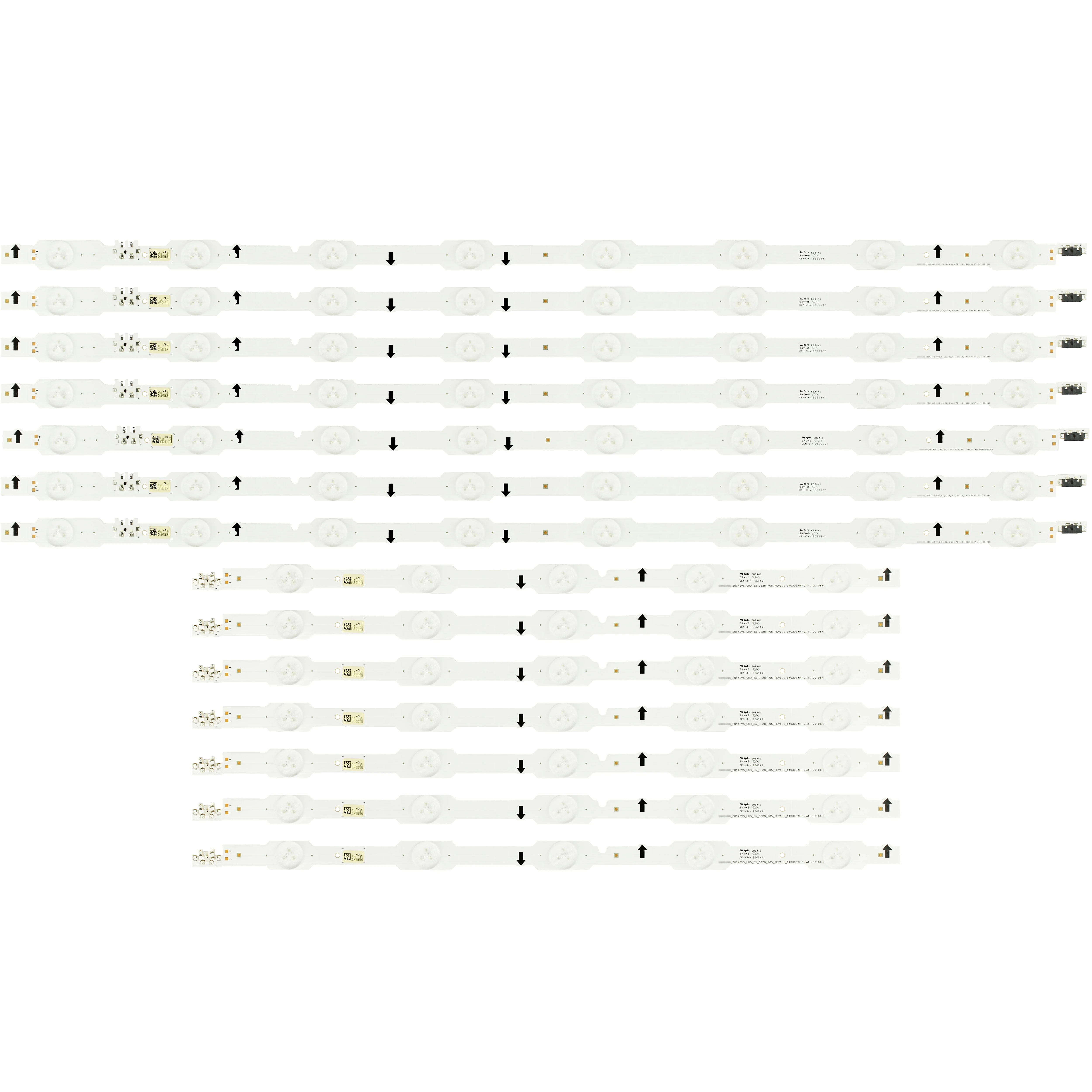 LED Backlight strip For SamSung 55&quotTV 2014SVS_UHD_55 CY-GH055HGLV2H LM41-00089A LM41-00106H LM41-34252A LM41-34251A LM41-00106G |