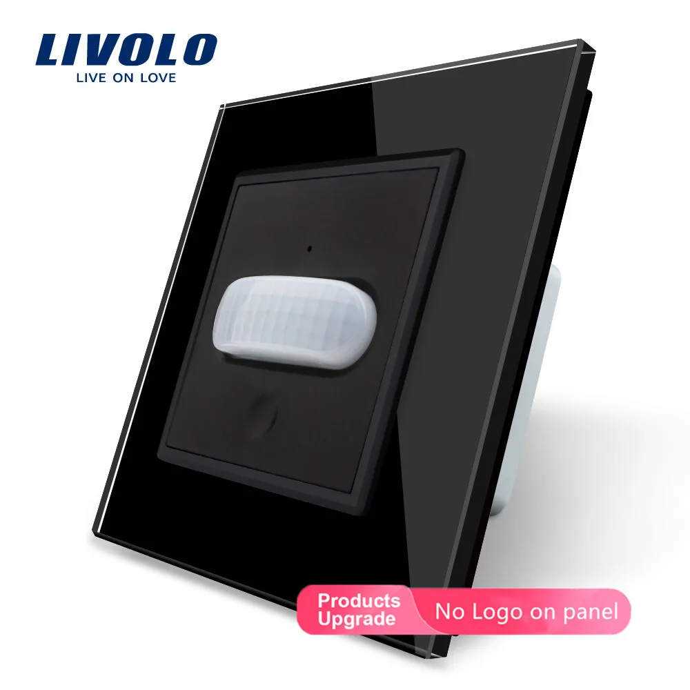 Livolo ЕС стандартный индукционный/сенсорный индукционный переключатель, стеклянная панель, домашний настенный светильник, инфракрасный индукционный, без логотипа