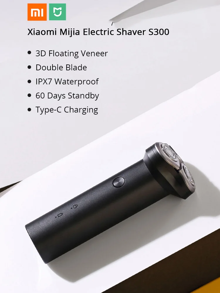 Xiaomi Mijia бритва для бритья борода машина мужчин двойное лезвие триммер Сухой