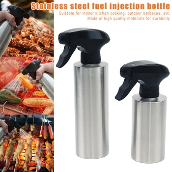 

Stainless Steel Oil Spray Bottle Sprayer Portable for Kitchen BBQ Cooking Camping JAN88
