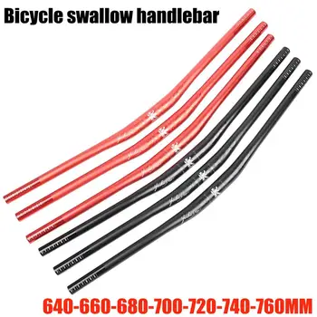 

Bike Handlebar Aluminum Alloy Downhill Mountain Bike Swallow Shaped Handlebar 31.8mmx760mm MTB Bicycle Handlebar Bicycle Parts