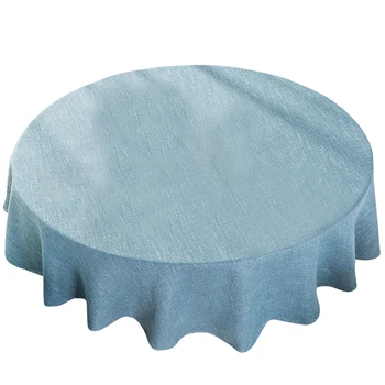

Simple Modern Table Cloth Kitchen Restaurant Protective Wedding Banquet Decoration Home Hotel Solid Round Washable Accessories