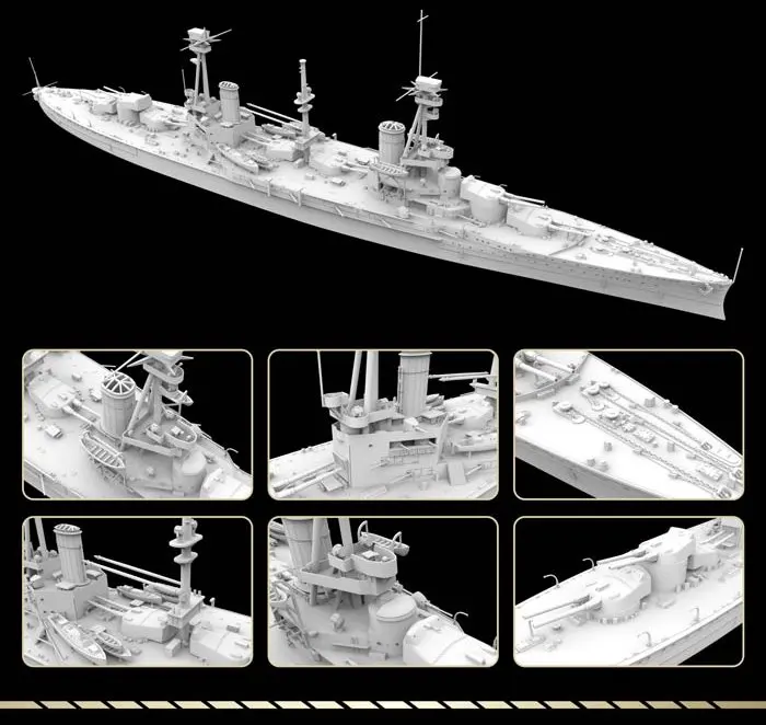 Flyhawk FH1310S 1/700 HMS линкор агинкорт [Deluxe Edition]-масштабная модель комплект