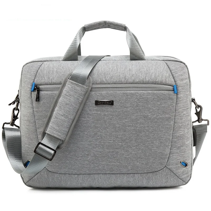 15.6 inch Silver CoolBell мужской офисный портфель водонепроницаемая сумка на плечо для ноутбука Повседневная сумка через плечо сумки-мессенджеры противоугонные сумки большой емкости - Цвет: 15.6 inch Silver