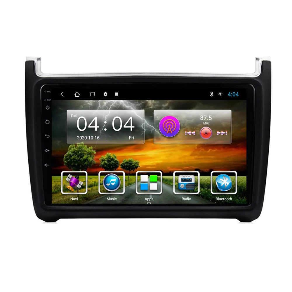2 Din Автомобильный Радио GPS навигация мультимедийный плеер для Volkswagen POLO Sedan 2008 2018