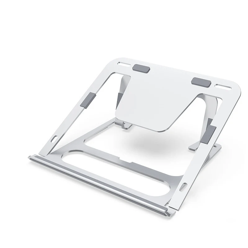 Высокое качество подставка для ноутбука Регулируемый складной держатель алюминиевый кронштейн для Macbook Asus lenovo ноутбук тепловое снижение охлаждающая база - Цвет: Sliver