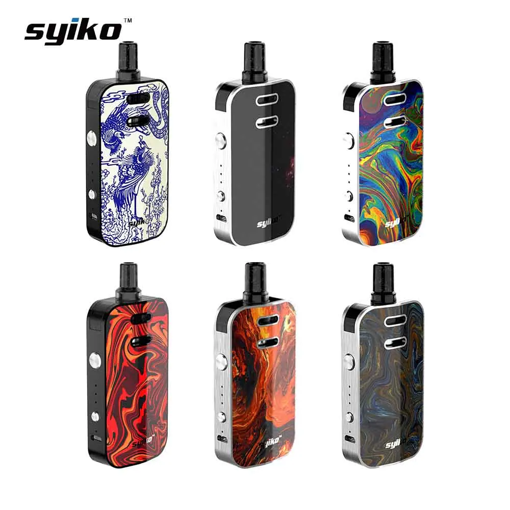 

Original Syiko Galax Kit 1200 Battery with 2ml tank vape pen kit Replaceable Cartridge and Mesh Coil Pod System E-Cigarette