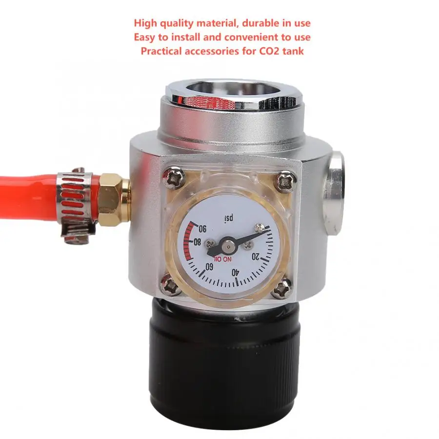 Пивное ПИВОВАРЕНИЕ 3/8 24UNF резьба 0 90psi мини Регулятор шланг манометр зарядное