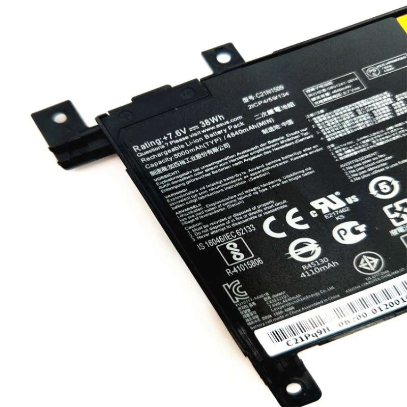 ONEVAN натуральная C21N1509 Аккумулятор для ноутбука ASUS Тетрадь X556UA X556UB X556UF X556UJ X556UQ X556UR X556UV A556U FL5900U