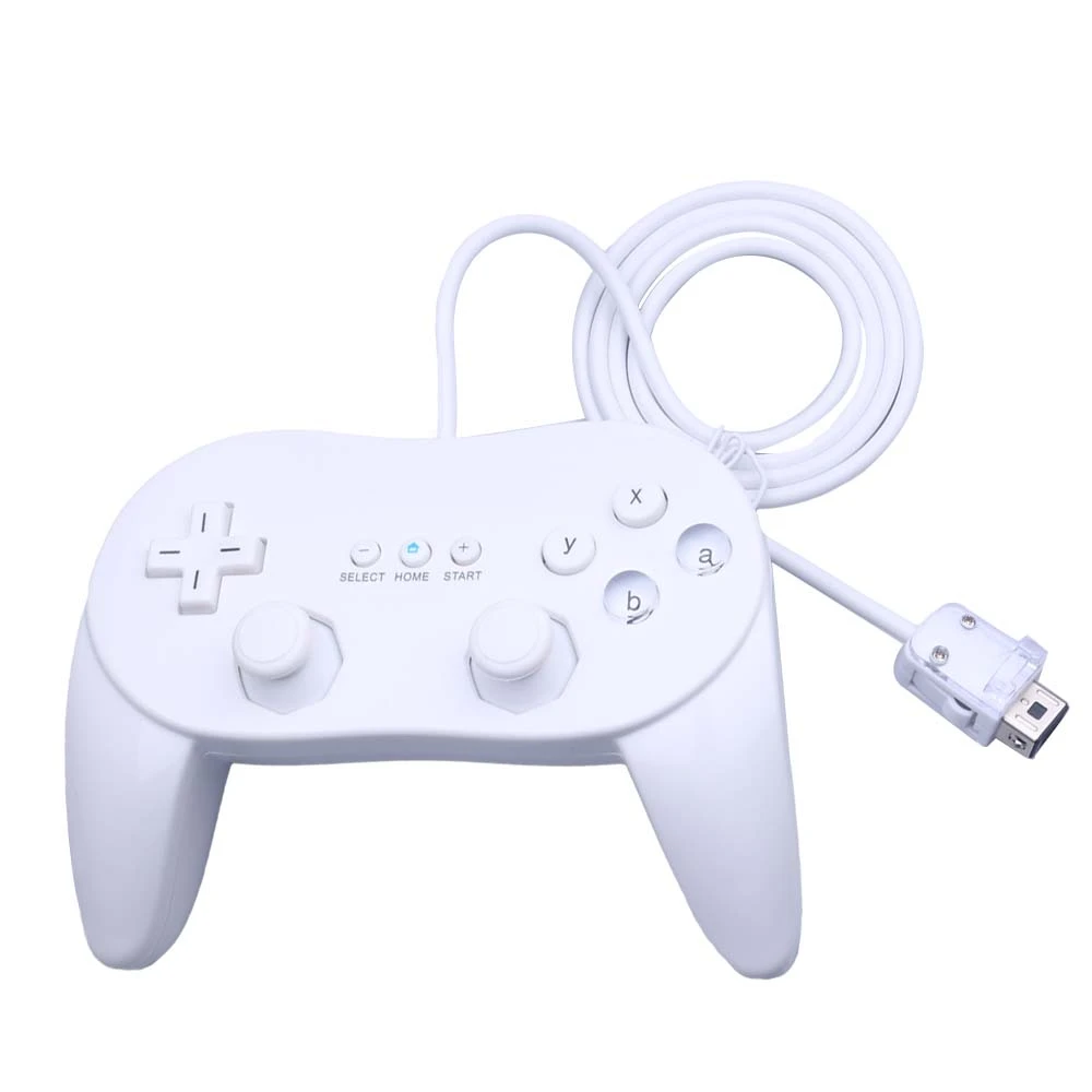 For Nintendo Wii Second-generation Gamepad Classic Wired Gaming Remote Pro Gamepad Shock Joypad Joystick