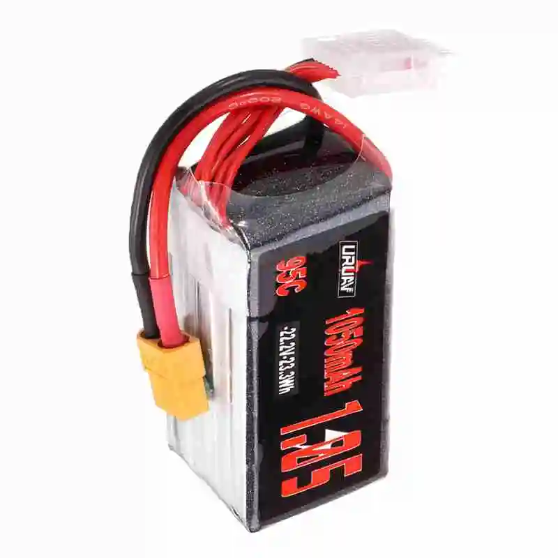 URUAV 22,2 в 1050 мАч 95C 6S Lipo батарея XT60 штекер 36*36*74 мм болт для FPV RC Дрон самолет Лодка зарядное устройство игрушки запчасти аксессуары