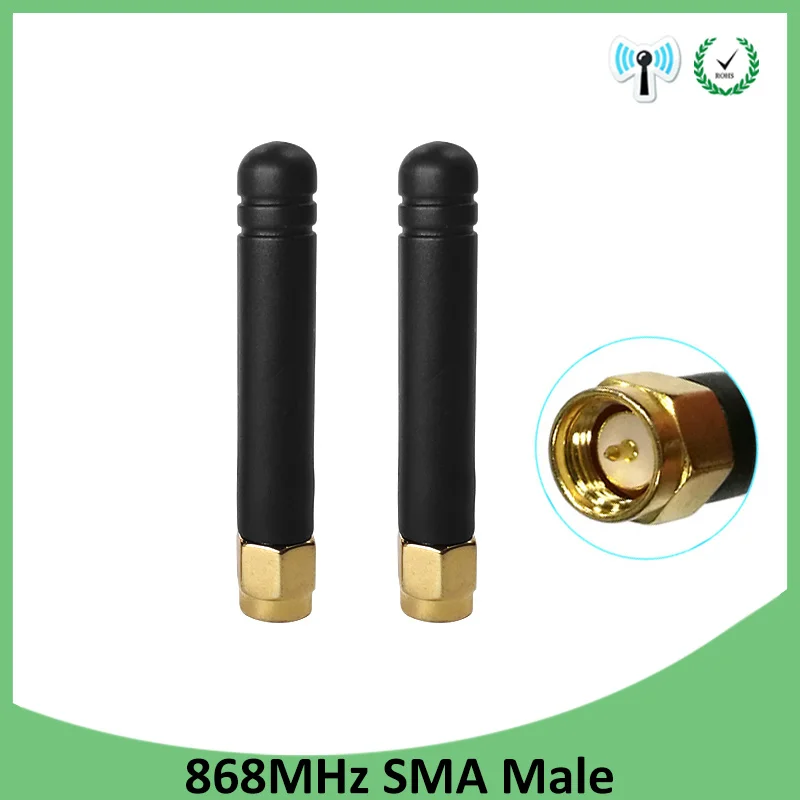 GRANDWISDOM 2 шт. 868 МГц антенна 3dbi sma male 915 lora pbx iot модуль lorawan сигнальный приемник |