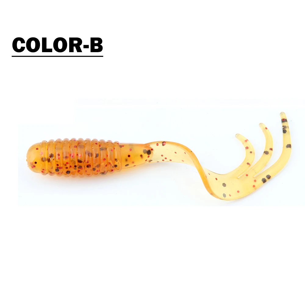 20pcs Spinpoler 20 шт./лот 0,8 г 40 мм T Tail Мягкая приманка длинный хвост рыболовные приманки силиконовые искусственные приманки джиг голова личинки для рыбалки приманка - Цвет: 20pcs