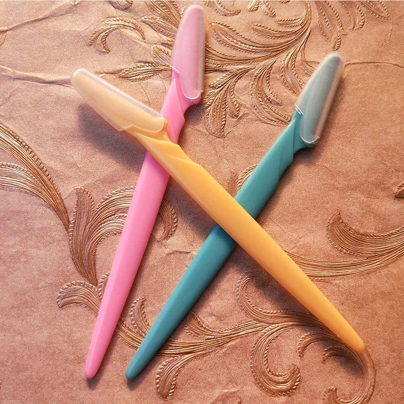 3 Pcs Small Professional Trimmer Safe Blade Shaping Knife Eyebrow Blades Face Hair Removal Scraper Shaver Makeup Beauty Tools