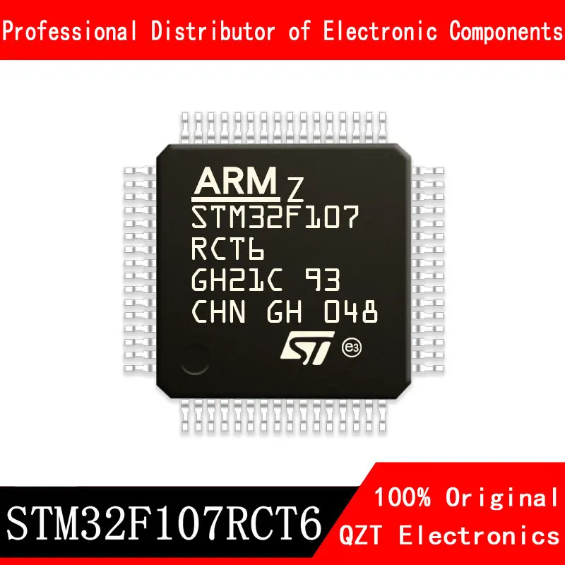 5pcs/lot new original STM32F107RCT6 STM32F107RBT6 STM32F107 QFP-64 microcontroller MCU In Stock