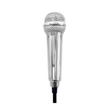 

1pcs Mini 3.5mm Wired Microphone for Mobile Phone Tablet PC Laptop Speech Sing silver
