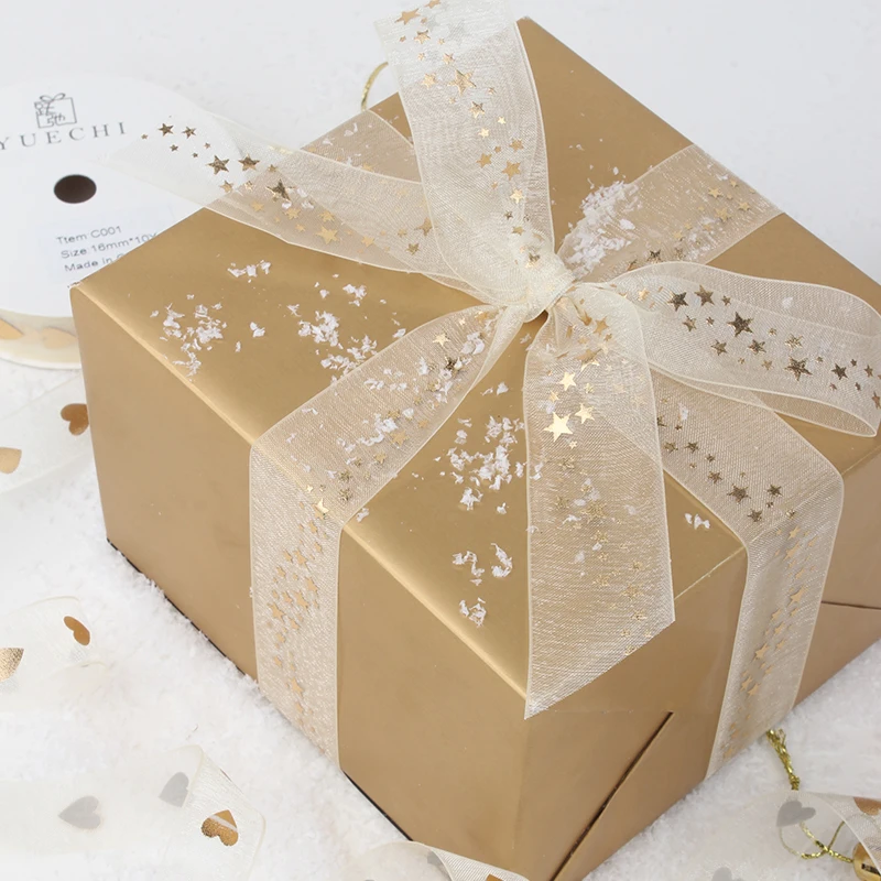 Ribbon Decoration 2-5 yard Happy Birthday Ribbons Lover Wedding Event Party Valentine's Day Baking Bouquet Bowknot Card Gifts Box Packaging Decor