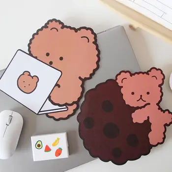

Lovely Bear Desgn Mouse Pad Cushion Anti-Slip Rubber Table Mouse Mat Laptop Computer Mouse Pad Mat Mousepad Computer Accessory