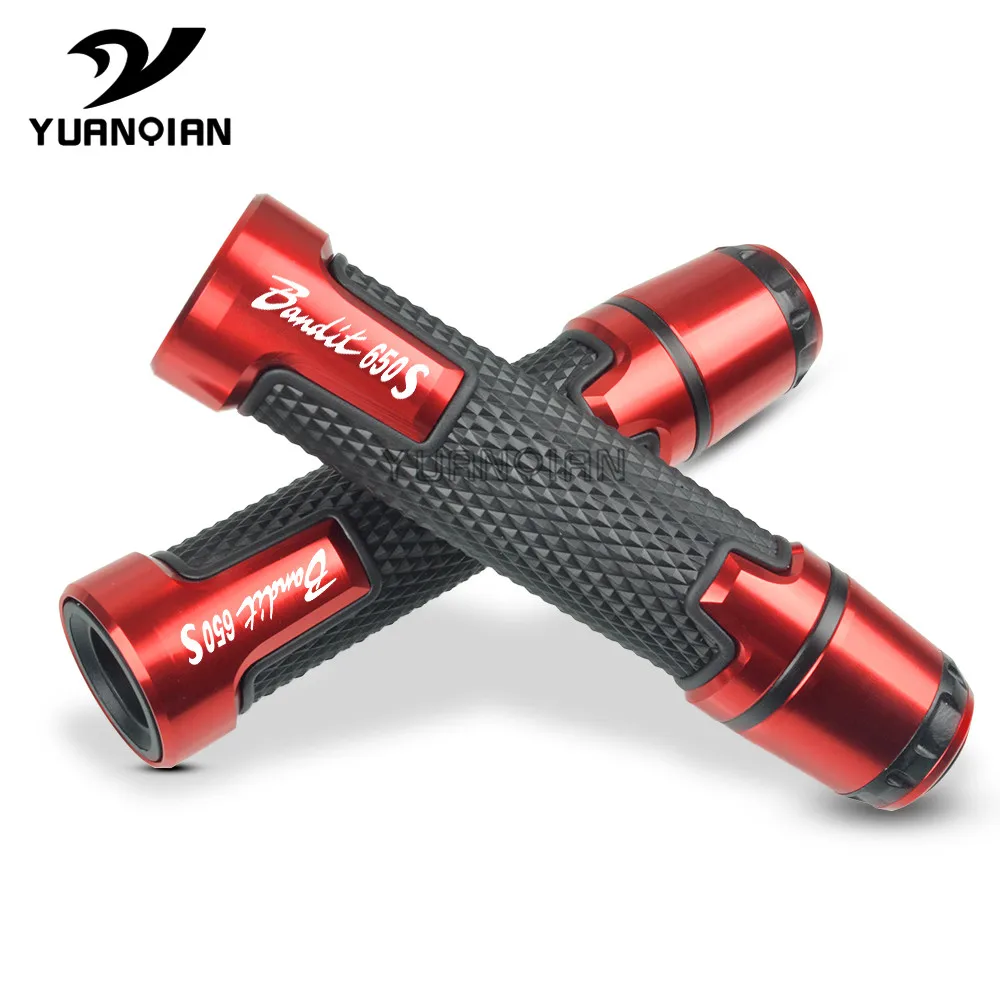 7/8 ''22 мм аксессуары для мотоциклов Мото ручки противоскользящая ручка мотоцикла концы акустическая система ручные ручки для Suzuki bandit 650S