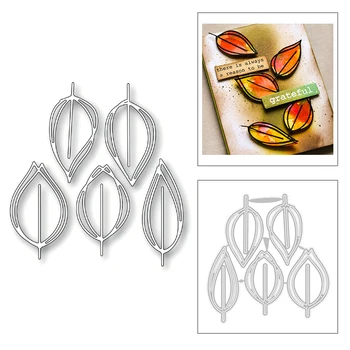 

2020 New Plant Maple Leaf Layering Flower Leaves Embossing Metal Cutting Dies Cut For Making Greeting Card Scrapbooking No Stamp