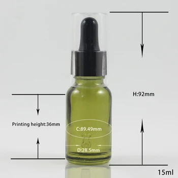 

15ml Olive Colour Dropper Perfume Glass Bottle