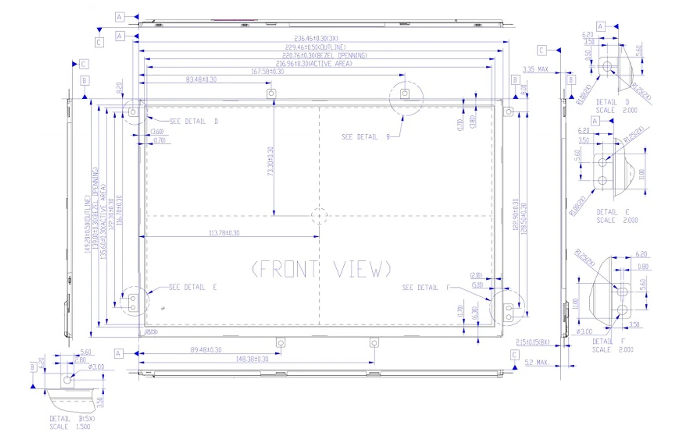 10 polegadas kit1280x800, ips, hdmi, lcd, carro,