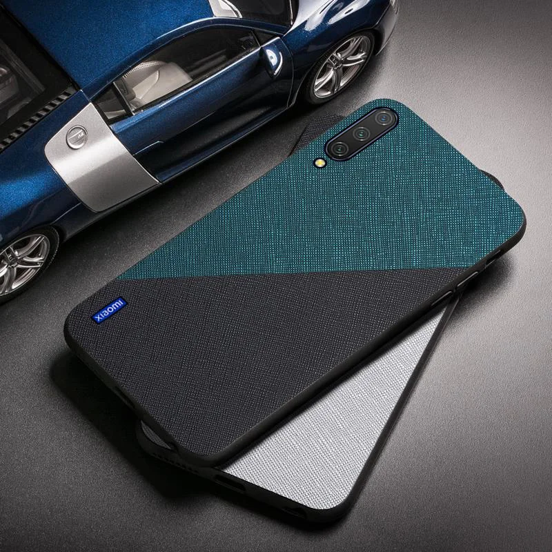 Тонкий тканевый чехол Mi 9T 9 Pro для Xiaomi Note 10 Lite 8 SE A3 кожаный с текстурой Xiomi