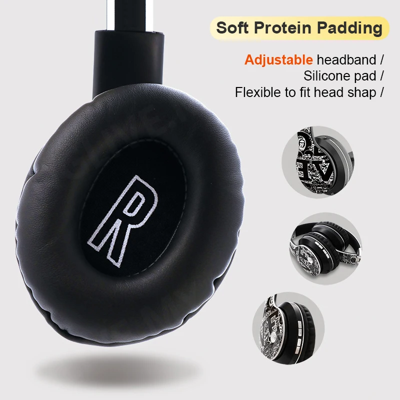 Extra Bass Stereo Headset Wireless Bluetooth On Ear Headphones Gaming Headphone JBL Over the Ear Headphones