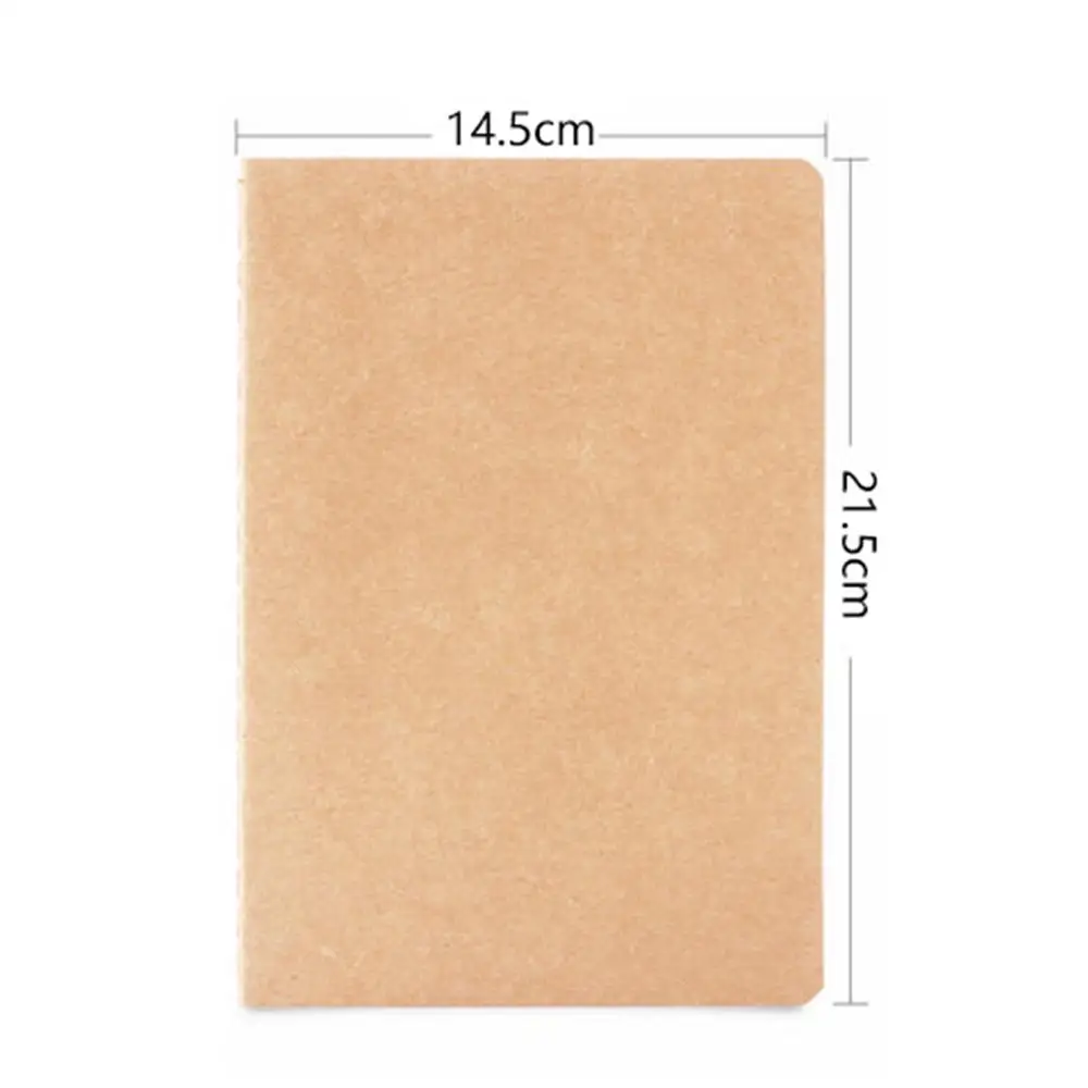 as shown New A5 Kraft Paper Notebook Journal Diary Drawing Notepad For Students Kids Office School Supplies 30 Sheets 60 Pages - Цвет: as shown