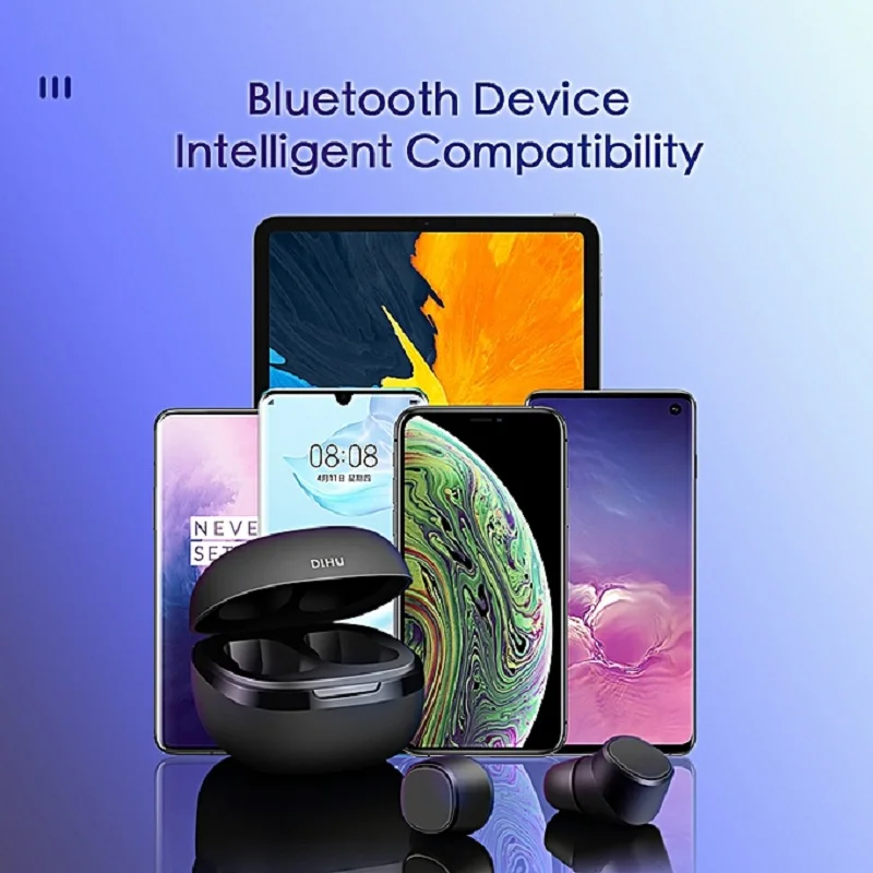 DIHU T1X Bluetooth 5,0 наушники-вкладыши Молодежная версия стерео бас наушники с микрофоном наушники AI управление