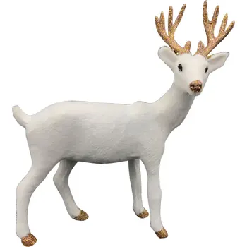 

Nordic Simulated Deer Christmas Decorations White-Tailed Reindeer Imitation Toy Xmas Elk Display Window New Year Desktop Models